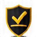 A graphic icon representing a shield with a checkmark for warranty.